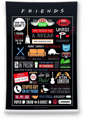 

Official "Friends - TV series" Infographic Maxi Poster 24'' x 36'', Licensed by Warner Bros , USA Paper Print(60.50 inch X 91 inch)