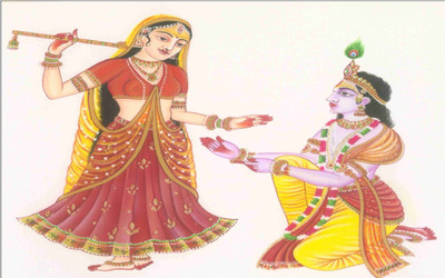 

Lord Shri Radhe Krishna Poster for Room Paper Print(12 inch X 18 inch, Rolled)