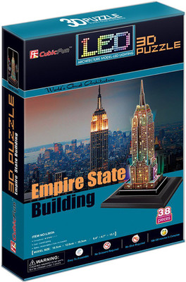 

ELECTRO CART Puzzles LED Architecture - Empire State Building 3D - 38 Pieces(38 Pieces)