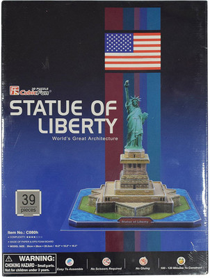 

ELECTRO CART 3D Puzzle World’s Greatest Architecture Series :Statue of Liberty : Model Size – 26cm x 26cm x 27cm(32 Pieces)