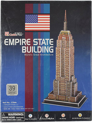 

ELECTRO CART 3D Puzzle World’s Greatest Architecture Series :Empire State Building : Model Size – 17cm x 12cm x 39cm(32 Pieces)