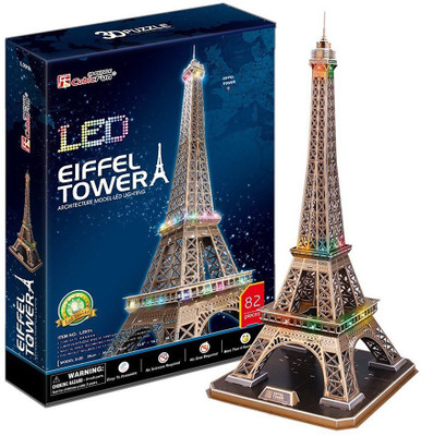 

ELECTRO CART CubicFun 3D Puzzle LED-Series Eiffel Tower(32 Pieces)