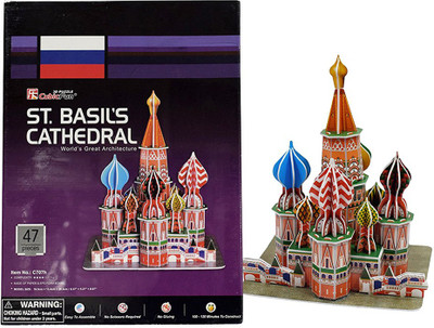 

ELECTRO CART 3D Puzzle World’s Greatest Architecture Series :St. Basil's Cathedral : Model Size – 17cm x 14cm x 21cm(32 Pieces)