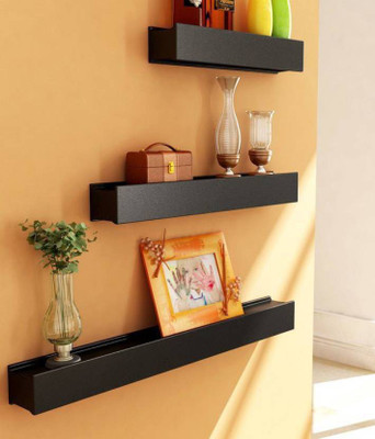 

SG Nice MDF Wall Shelf(Number of Shelves - 3, Black)