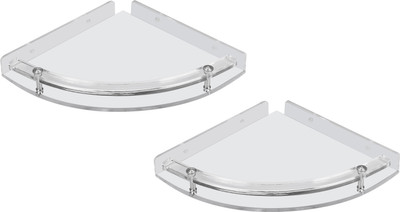 

Admire Heavy 10'' Corner Shelf 2pc Acrylic Wall Shelf(Number of Shelves - 2, Clear)