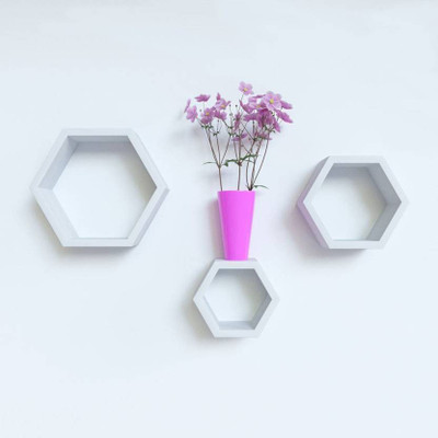 

SG Wooden Wall Shelf(Number of Shelves - 3, Multicolor)