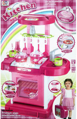 ODDEVEN Luxury Battery Operated Kitchen Set With Lights+Sound and Carry+Case....