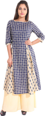 Gaurangi Printed Kurta & Palazzo(Stitched) Flipkart