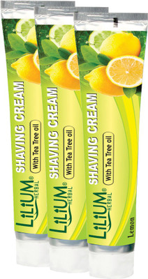 

LILIUM Shaving Cream With Tea Tree oil 120gm Pack of 3(120 g)