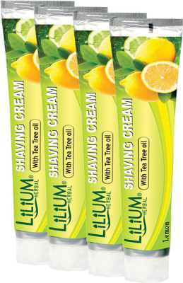 

LILIUM Shaving Cream With Tea Tree oil 120gm Pack of 4(120 g)
