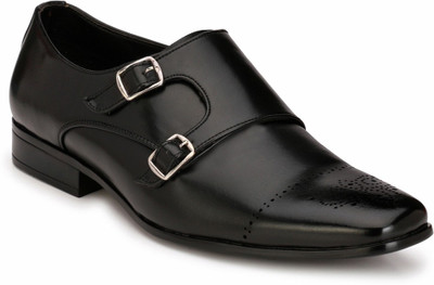 

Footlodge Office wear Formal Shoes Monk Strap For Men(Black