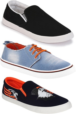 

Chevit Men's Combo Pack Of 3 Casual Shoes, Sneakers For Men(Multicolor