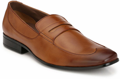 

Footlodge Office wear Formal Shoes Slip On For Men(Tan