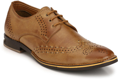 

Footlodge Party wear Formal Shoes Derby For Men(Beige