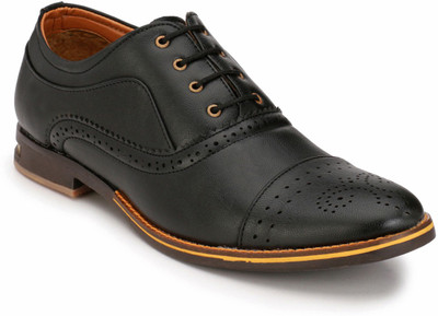 

Footlodge Party wear Formal Shoes Derby For Men(Black