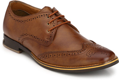 

Footlodge Party wear Formal Shoes Derby For Men(Brown