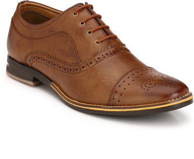 

Footlodge Party wear Formal Shoes Derby For Men(Brown