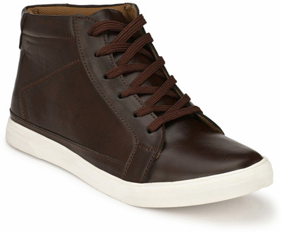 

Footlodge Synthetic Leather Sneakers Sneakers For Men(Brown