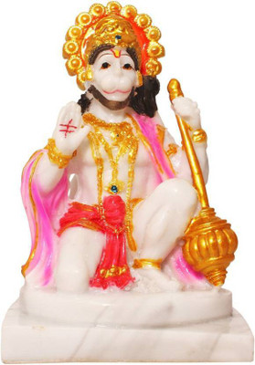 

FABZONE Lord Mahavir Hanuman Hindu God Bajrangbali Sculputer Handicraft Idol Diwali Decorative Spiritual Puja Vastu Showpiece Figurine - Religious Pooja Gift Item & Murti for Mandir / Temple / Home / Office Decorative Showpiece - 14 cm(Polyresin, Multicol