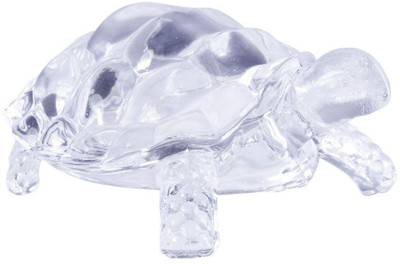 

zelator Zelator Crystal Tortoise 7.5 cms-fengshui Decorative Showpiece - 3 cm(Crystal, Clear)