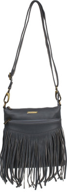 

Caliberry Girls Casual Grey PU Sling Bag