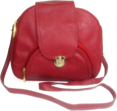

Chalissa Women Casual Maroon PU Sling Bag