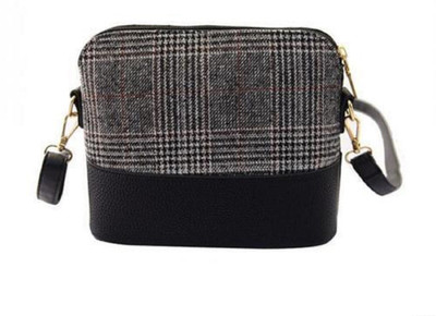 

Un Branded Women Casual Grey PU Sling Bag
