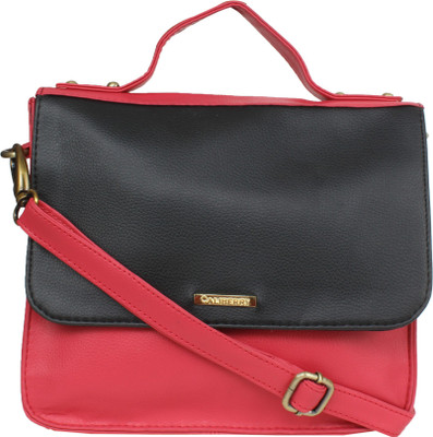 

Caliberry Girls Casual Pink PU Sling Bag