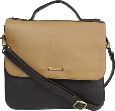 

Caliberry Girls Casual Brown PU Sling Bag