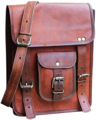 

Anshika International Boys & Girls Formal Brown Genuine Leather Sling Bag