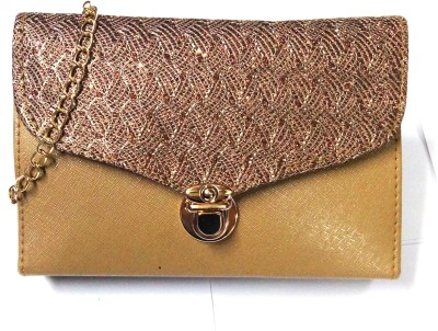 

MODESTIE Girls Evening/Party Brown PU Sling Bag