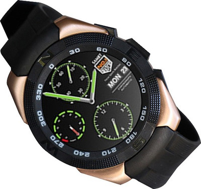 

ESTAR Presenting Bluetooth Smartwatch With Sim-Card Support for Samsung B5722 Gold Smartwatch(Black Strap Free Size)