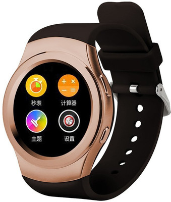 

ESTAR Presenting Bluetooth Smartwatch With Sim-Card Support for Samsung Galaxy Ace Duos Gold Smartwatch(Brown Strap Free Size)