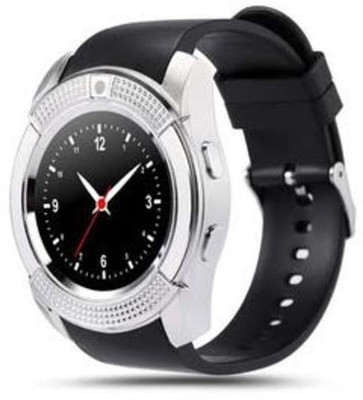 

ESTAR Presenting Bluetooth Smartwatch With Sim-Card Support for Samsung A257 Magnet Silver Smartwatch(Black Strap Free Size)