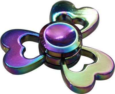 

Toys Factory Little Heart Bronze Gun Metal Cool Look Rainbow Fidget Hand Spinner(Multicolor)