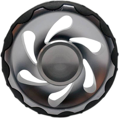 

Krypton Cool Look High Speed Rubber Wheel Silver Metal Fidget Spinner mini 2 mint Spin Toys(Multicolor)