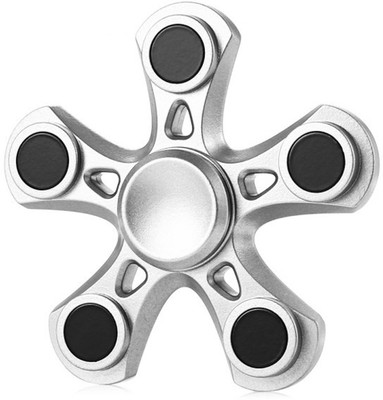 

Blazon ™ Premium, Metallic Finish Heavy Quality Metal Fidget Spinner Toy(Silver)