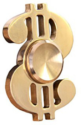 

Blazon ™ Premium Metal dollar shaped metal fidget spinner(Gold)