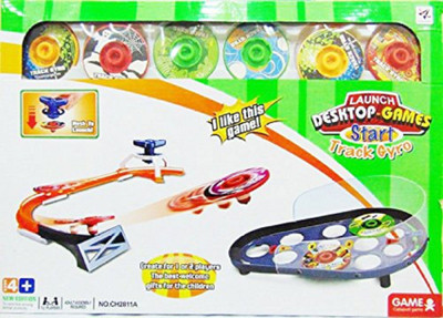 

Taaza Garam kids high quality imported spinning jumping desktop track gyro game plate game-gift toy(Multicolor)