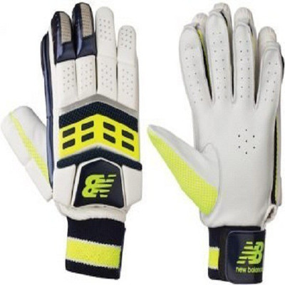 

New Balance DC-580 Batting Gloves (Free Size, White), White blue