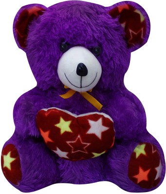 

Casotec Cute Teddy Bear Stuffed Soft Plush Soft Toy - 34 cm(Purple)