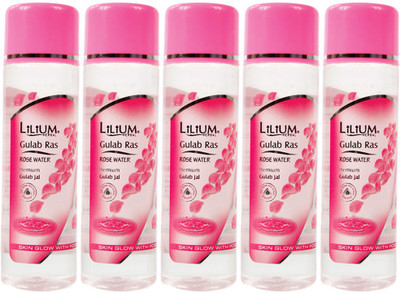 

LILIUM Gulab Ras Rose Water 120ml Pack of 5(120 ml)