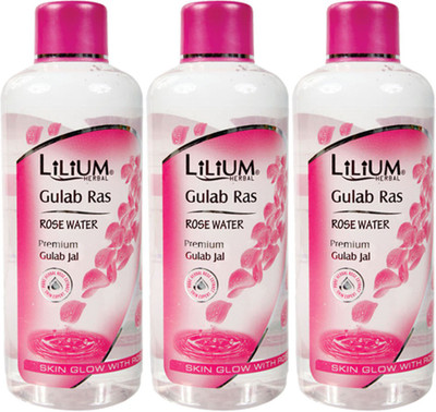 

LILIUM Gulab Ras Rose Water 500ml Pack of 3(500 ml)