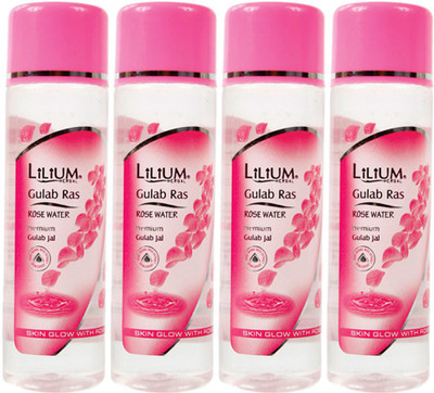

LILIUM Gulab Ras Rose Water 120ml Pack of 4(120 ml)