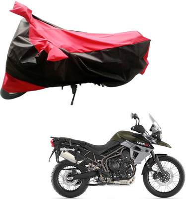 

Purpleheart Two Wheeler Cover for Triumph(Tiger 800 XCA, Black, Red)