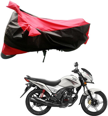 

Purpleheart Two Wheeler Cover for Honda(CB Shine, Black, Red)