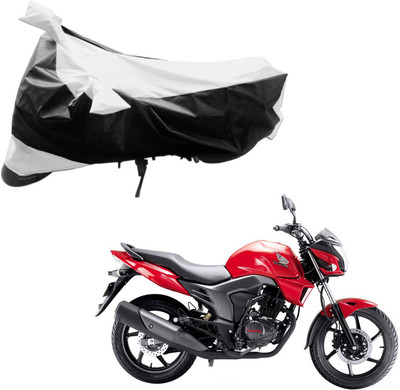 

Purpleheart Two Wheeler Cover for Honda(Trigger, Black, Silver)