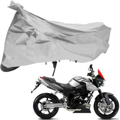 Purpleheart Two Wheeler Cover for Bajaj(Pulsar 200 NS DTS-i, Silver)
