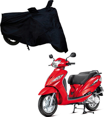 

Purpleheart Two Wheeler Cover for TVS(Wego, Black)