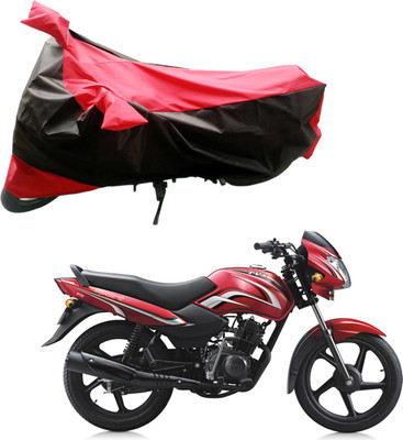 

Purpleheart Two Wheeler Cover for TVS(Sport, Black, Red)